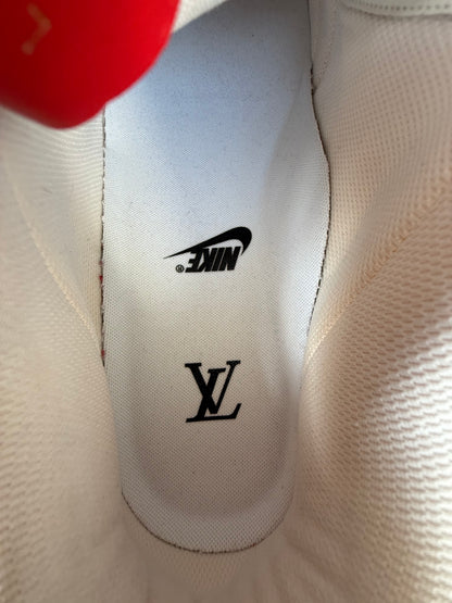 Louis Vuitton Nike Red & White Monogram Air Force 1