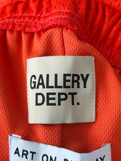 Gallery Dept Orange & White Logo Venice Court Shorts
