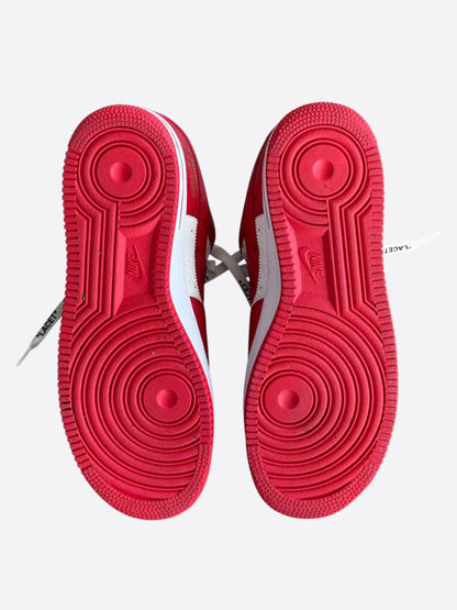 Louis Vuitton Nike Red & White Monogram Air Force 1