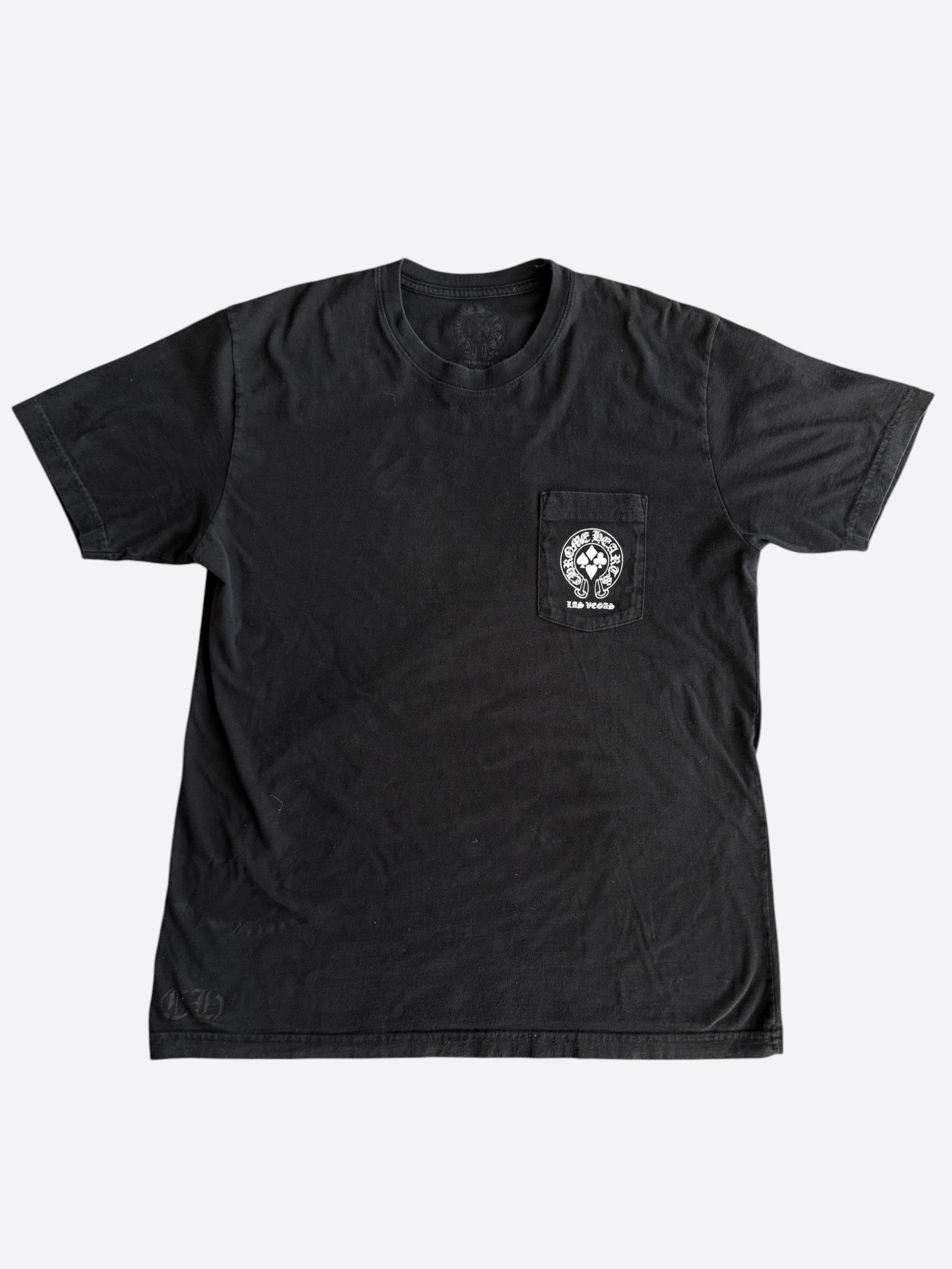 Chrome Hearts Black & White Welcome To Las Vegas Graphic T-Shirt