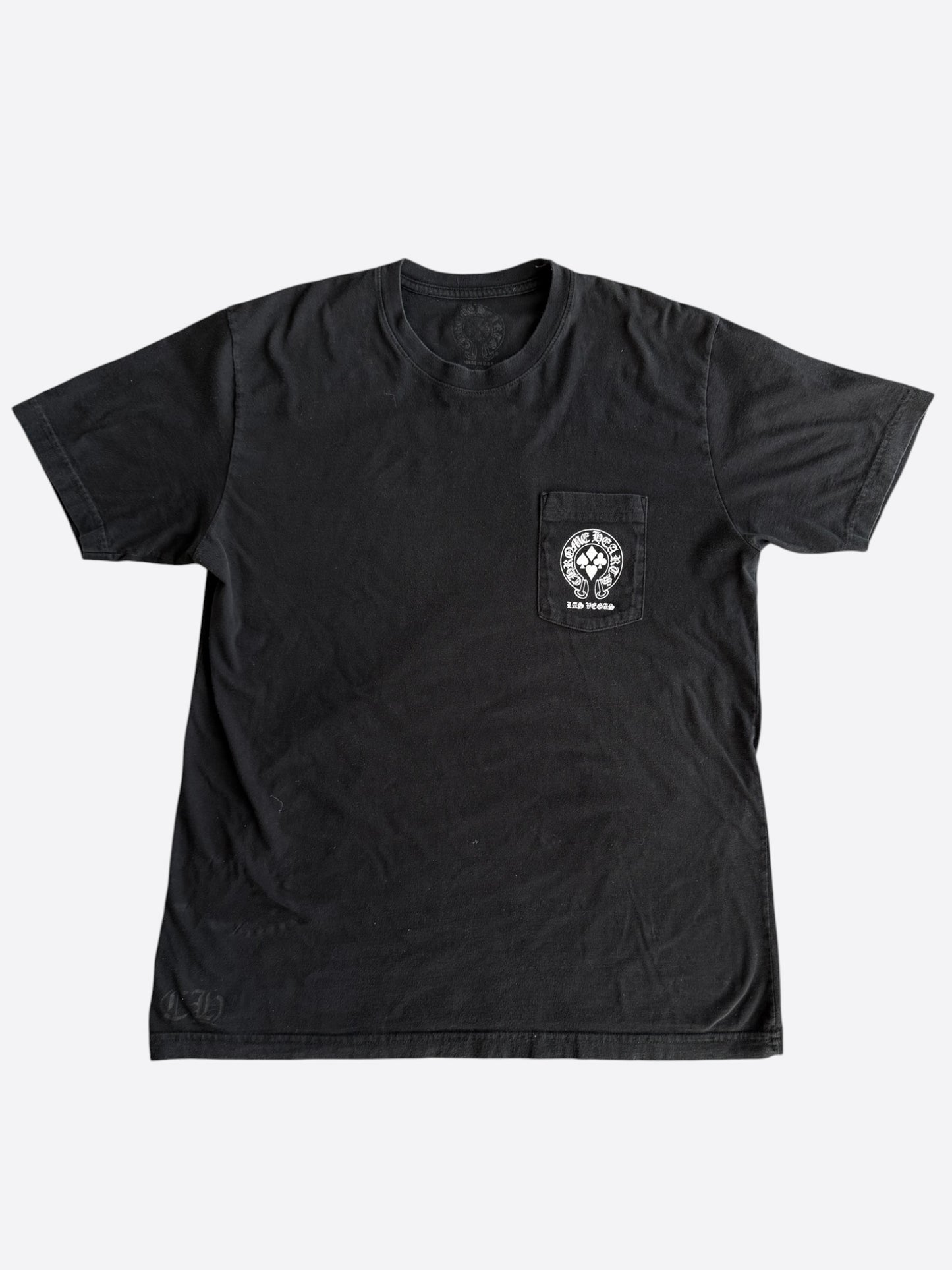 Chrome Hearts Black & White Welcome To Las Vegas Graphic T-Shirt