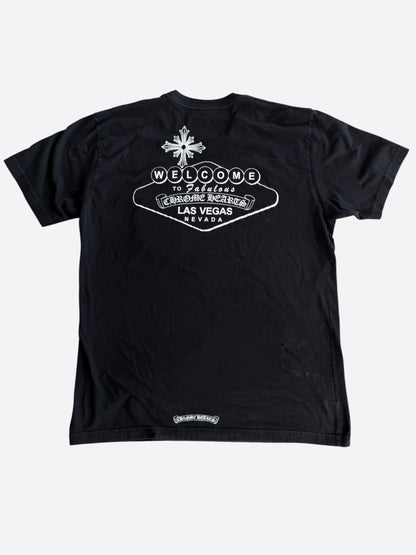 Chrome Hearts Black & White Welcome To Las Vegas Graphic T-Shirt