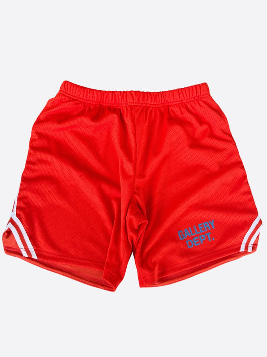 Gallery Dept Orange & White Logo Venice Court Shorts