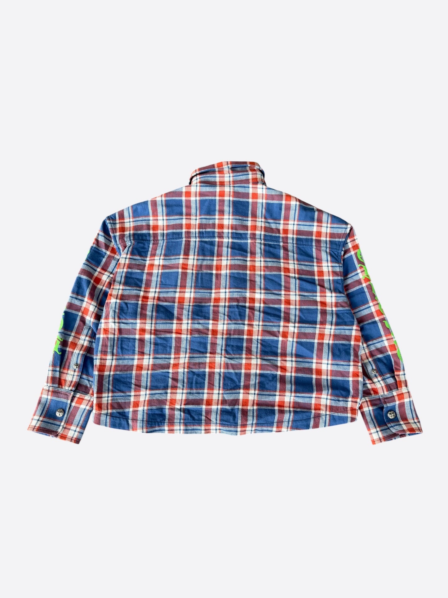 Chrome Hearts Blue & Green Floral Women's Flannel