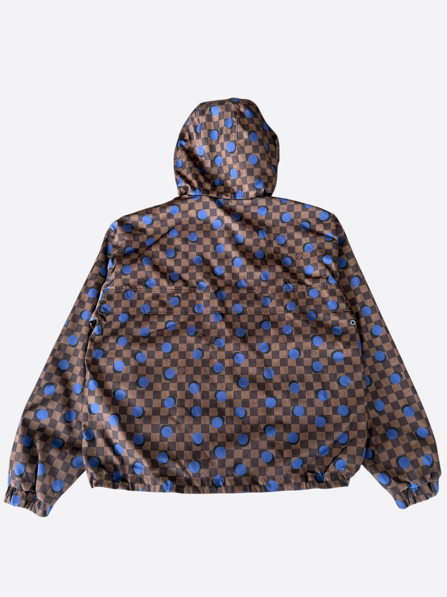 Louis Vuitton Brown Damier & Blue Polka Dot Windbreaker