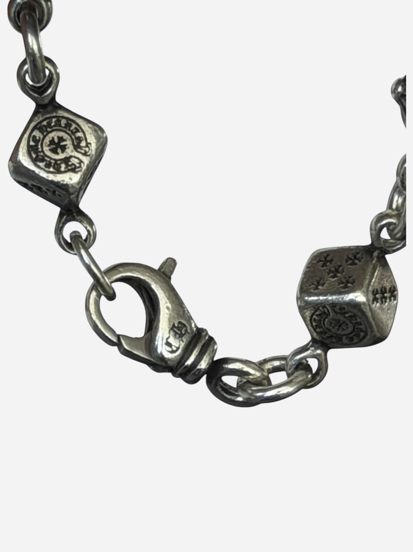 Chrome Hearts Silver Dice Bracelet