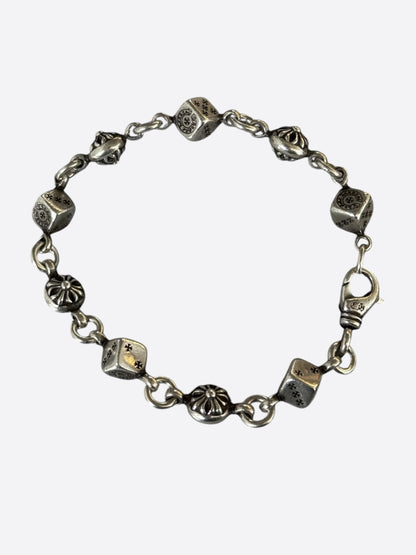 Chrome Hearts Silver Dice Bracelet