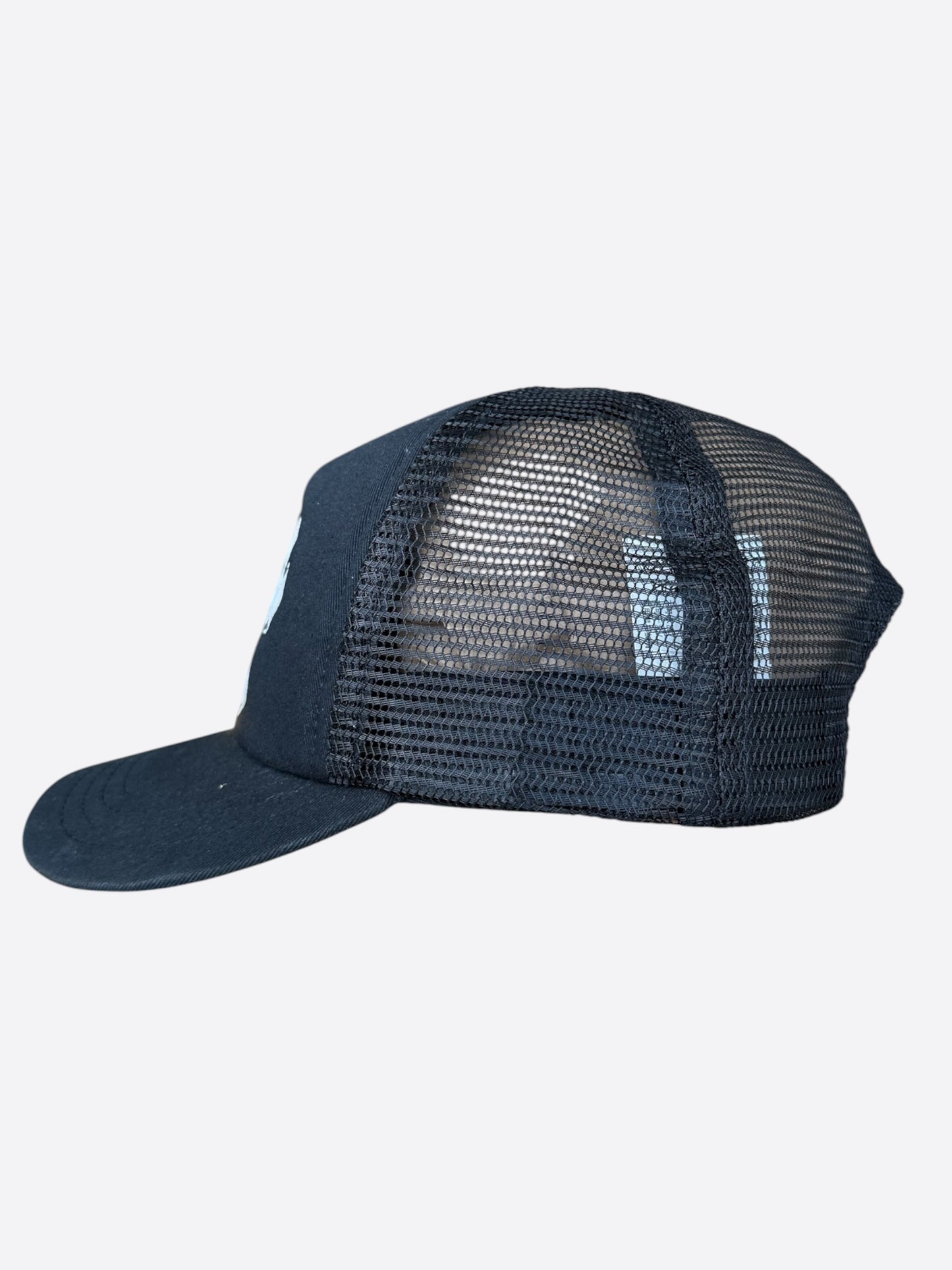 Chrome Hearts Black & White Triple Cross Patch Trucker Hat