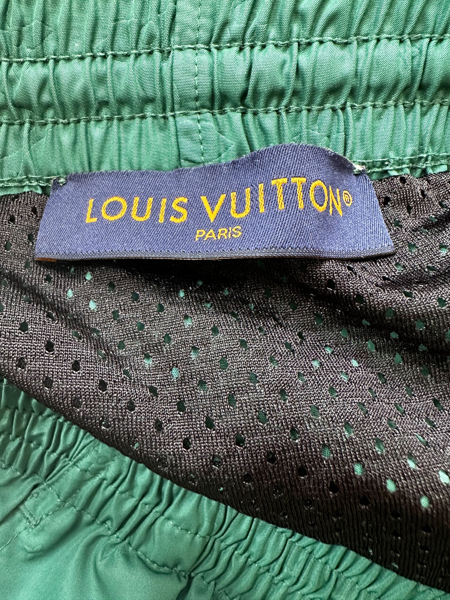 Louis Vuitton Green Monogram Swim Shorts