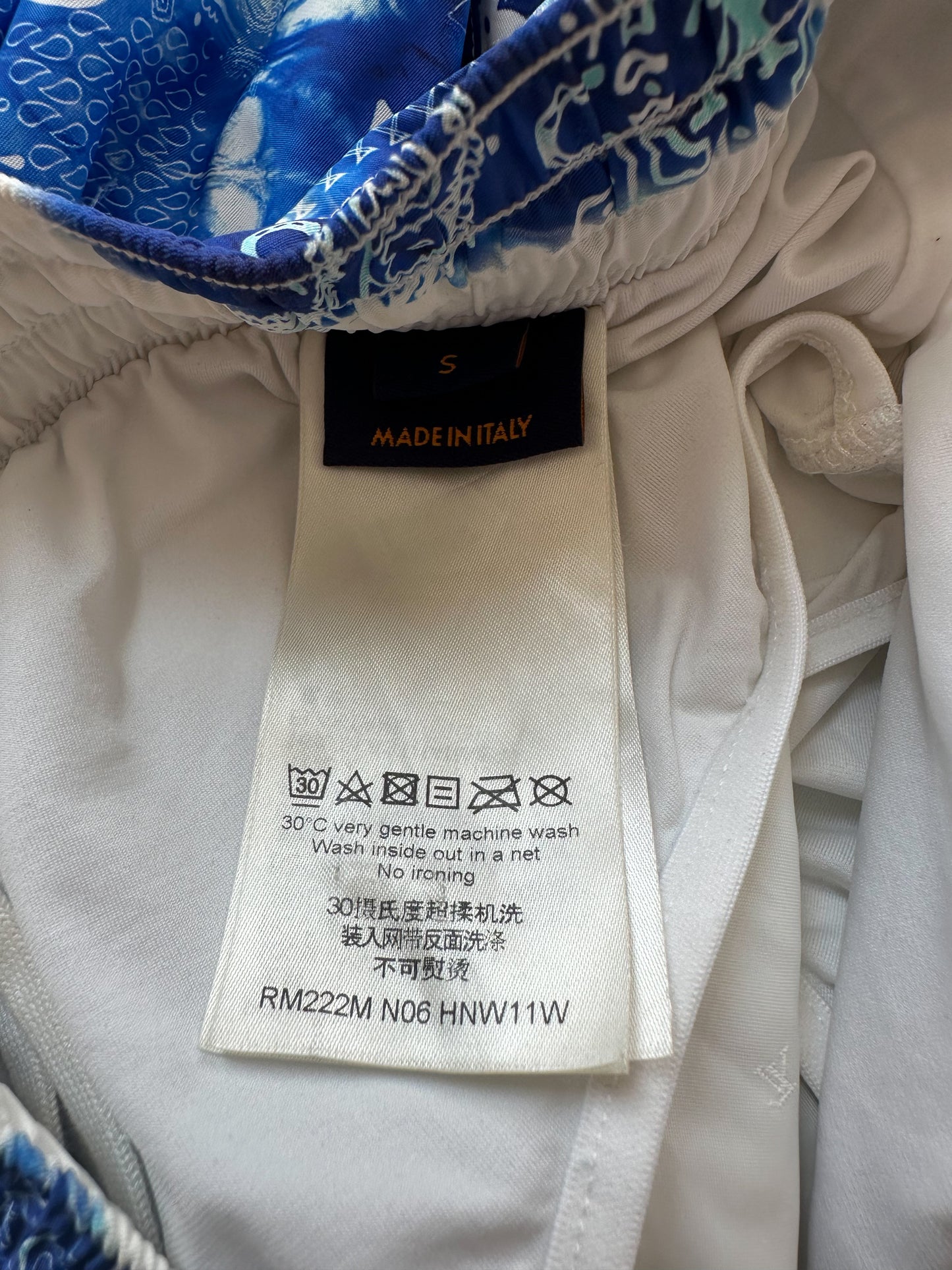 Louis Vuitton Blue Monogram Bandana Swimshorts