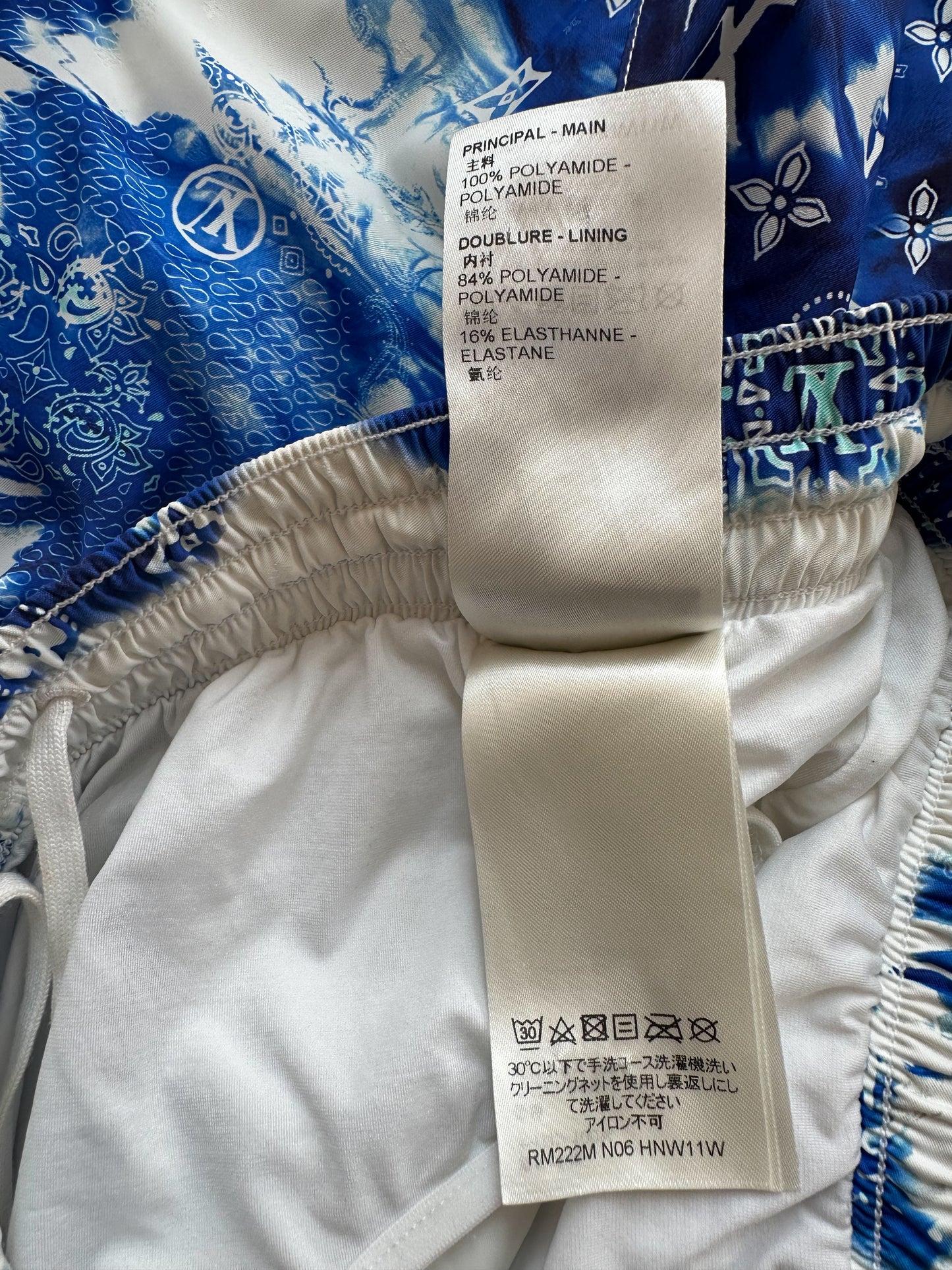 Louis Vuitton Blue Monogram Bandana Swimshorts