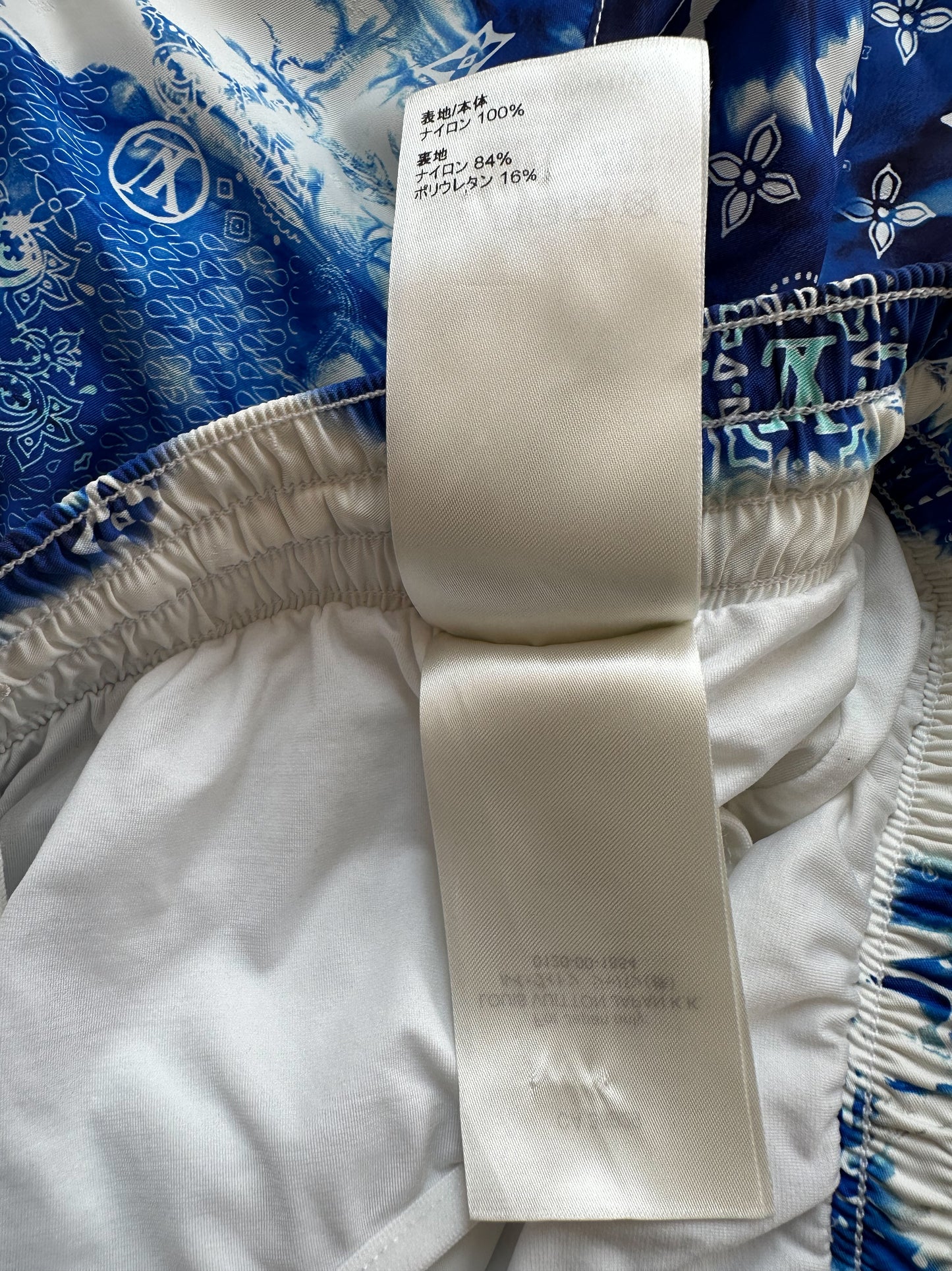 Louis Vuitton Blue Monogram Bandana Swimshorts