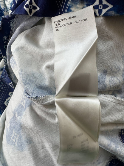 Louis Vuitton Blue Monogram Bandana T-Shirt