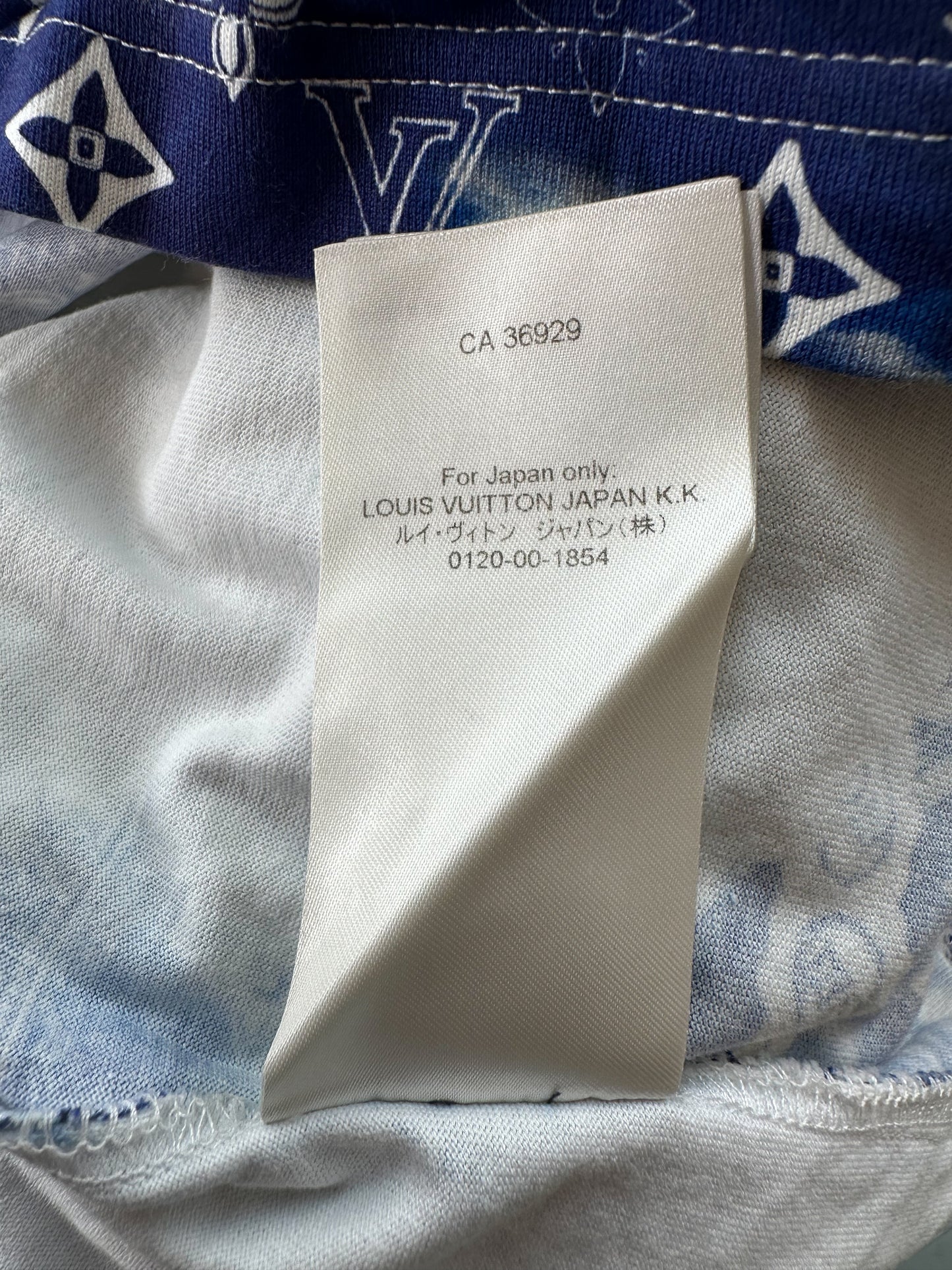 Louis Vuitton Blue Monogram Bandana T-Shirt