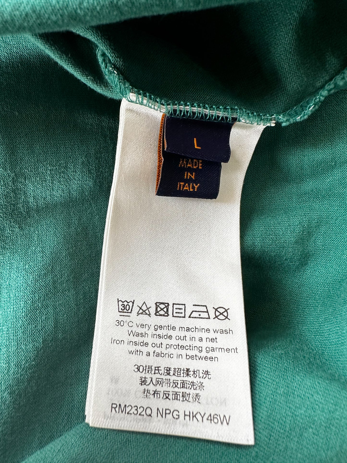 Louis Vuitton Green & White Gradient Monogram T-Shirt