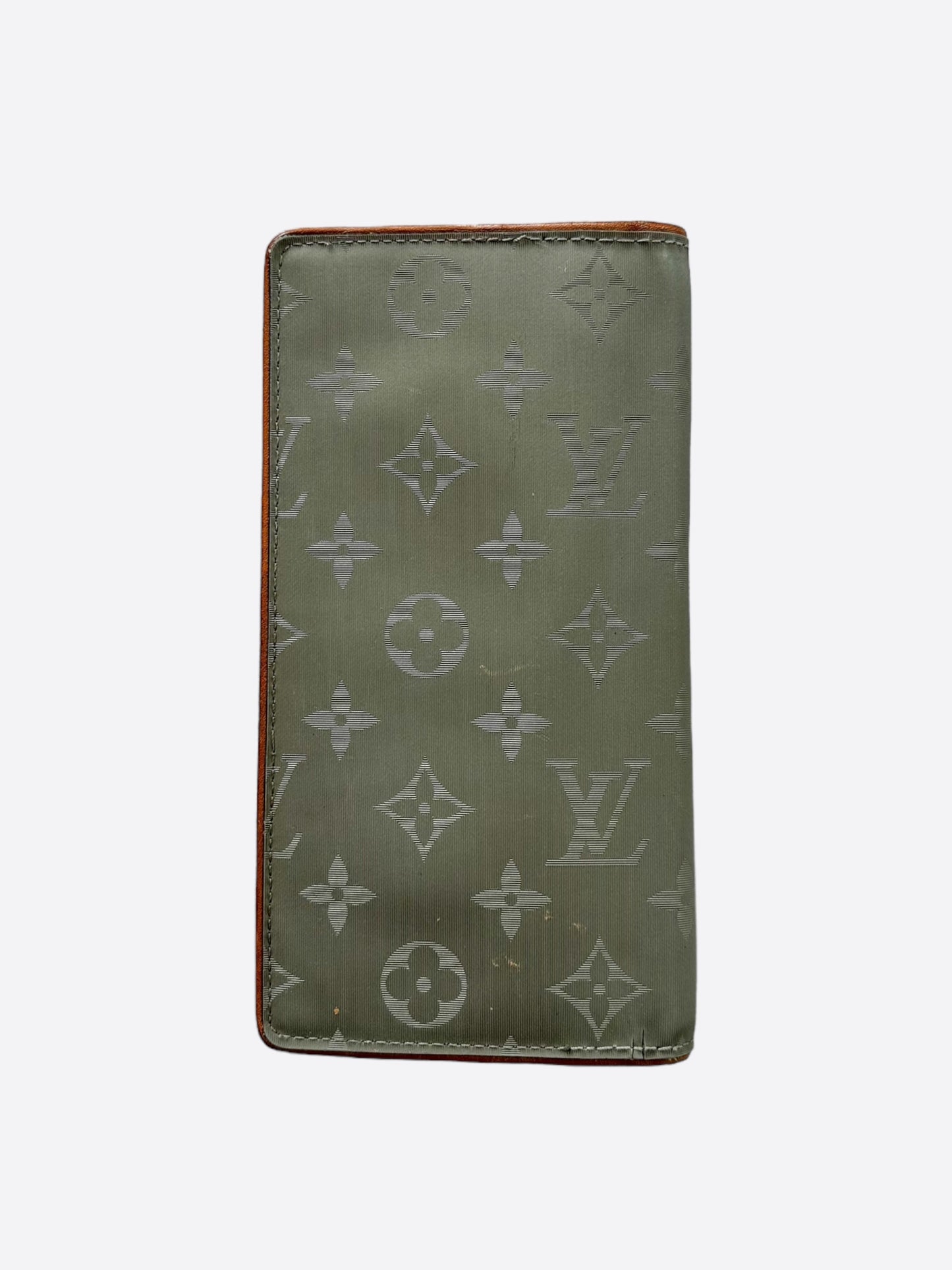 Louis Vuitton Silver Titanium Monogram Brazza Wallet