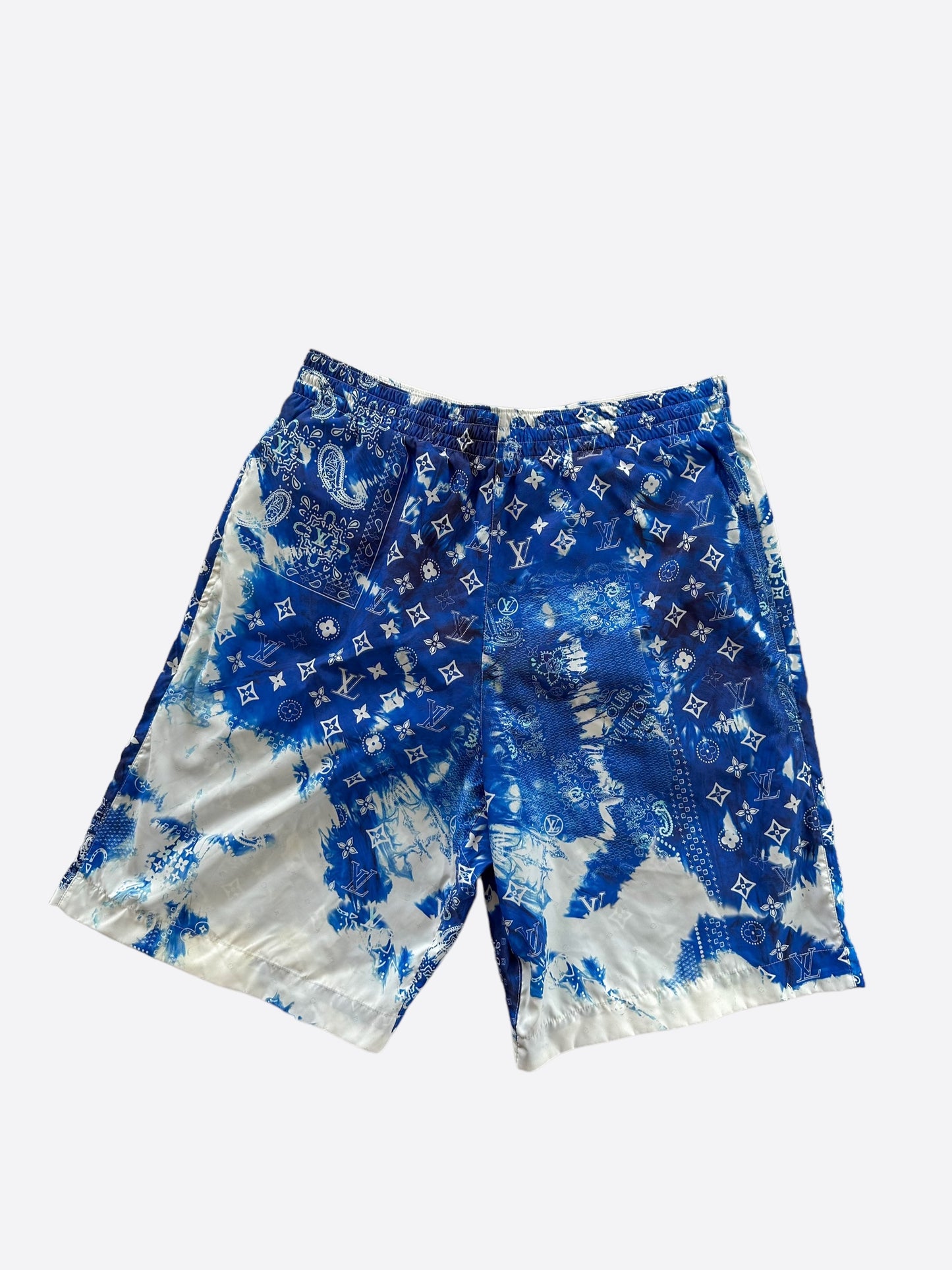 Louis Vuitton Blue Monogram Bandana Swimshorts