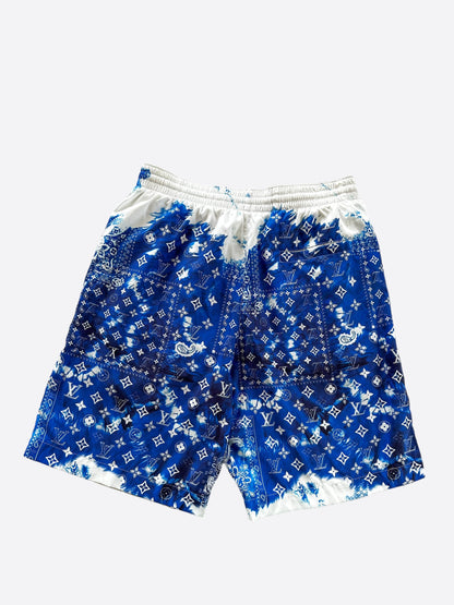 Louis Vuitton Blue Monogram Bandana Swimshorts