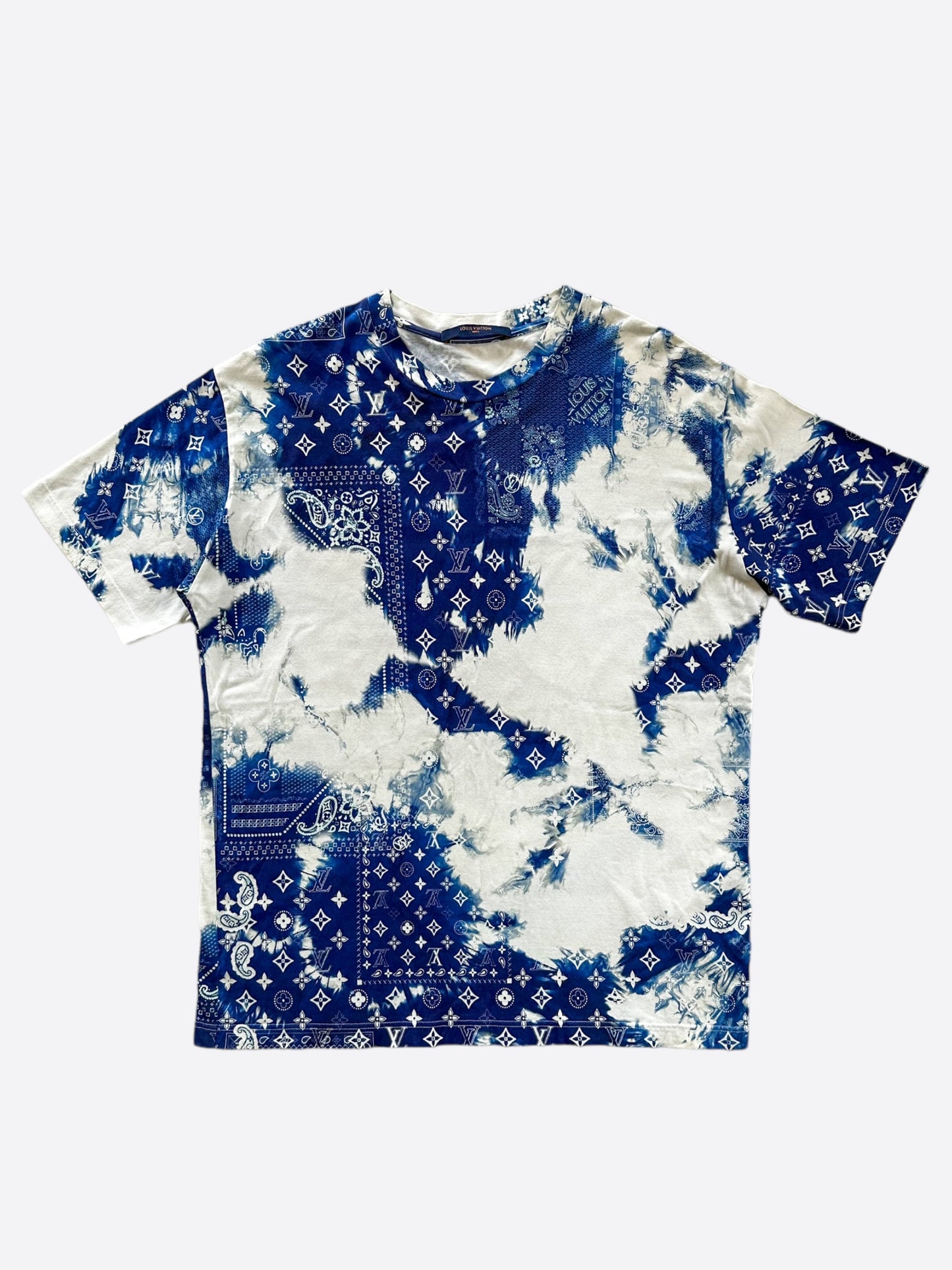 Louis Vuitton Blue Monogram Bandana T-Shirt