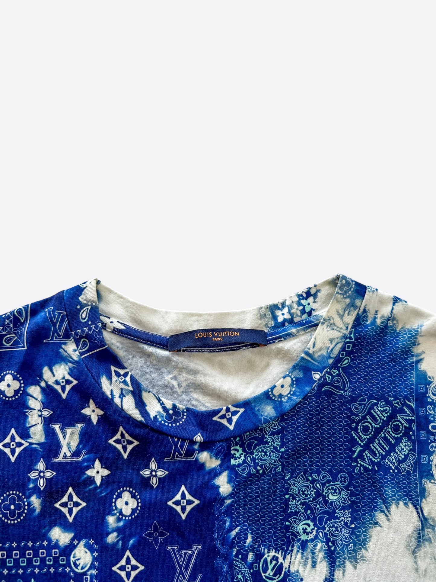 Louis Vuitton Blue Monogram Bandana T-Shirt