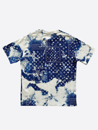 Louis Vuitton Blue Monogram Bandana T-Shirt