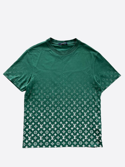 Louis Vuitton Green & White Gradient Monogram T-Shirt