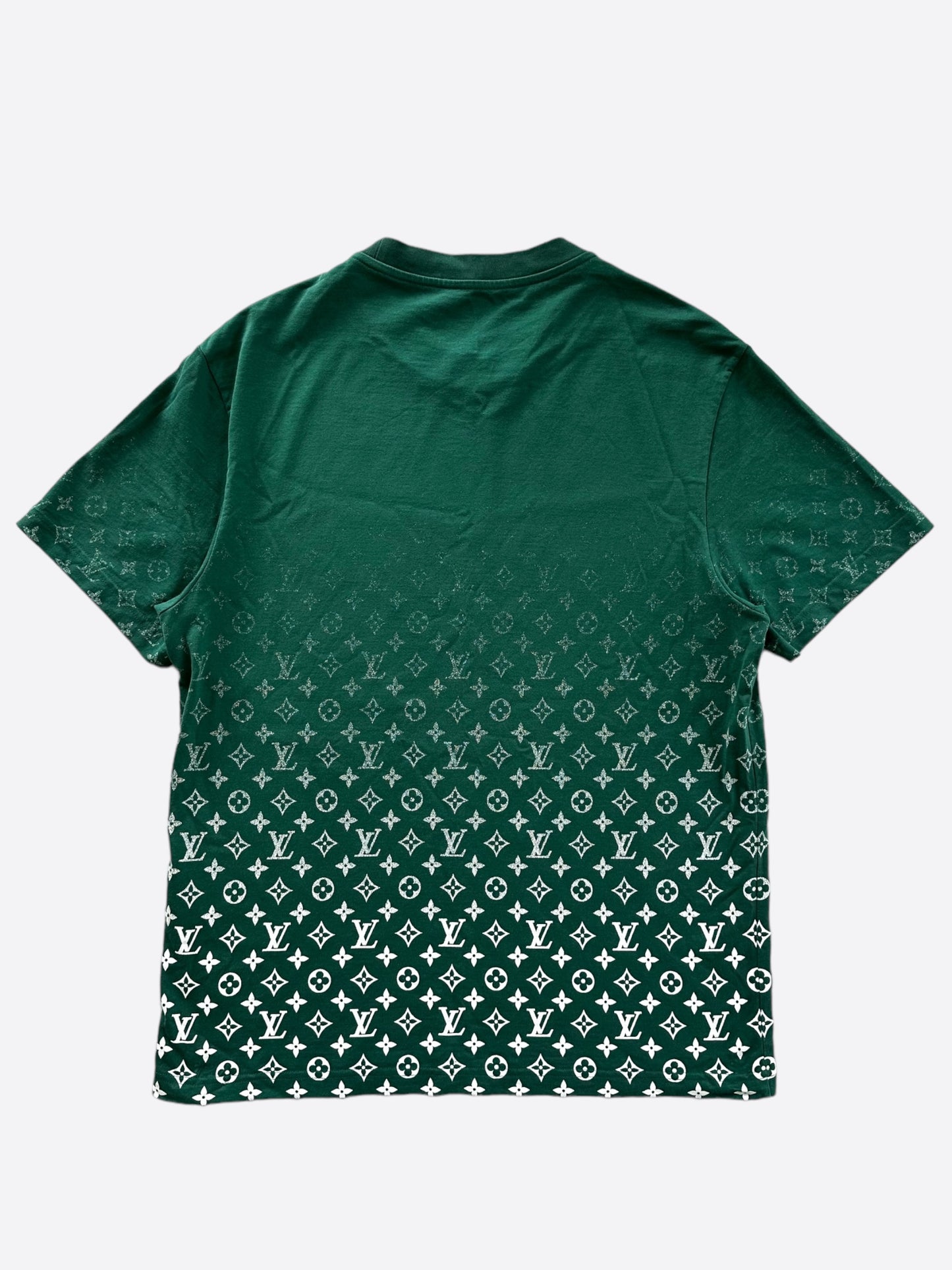 Louis Vuitton Green & White Gradient Monogram T-Shirt