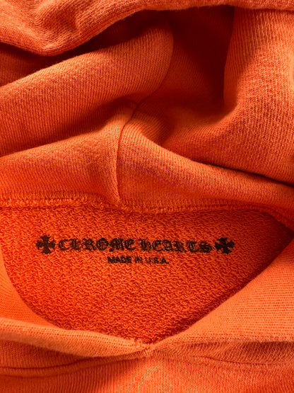 Chrome Hearts Orange & Black Dagger Logo Hoodie