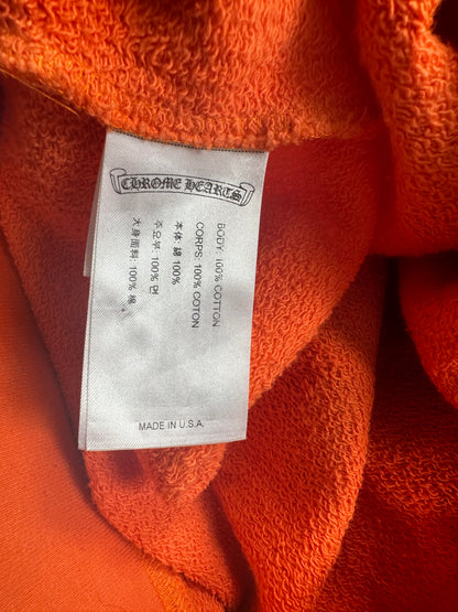 Chrome Hearts Orange & Black Dagger Logo Hoodie