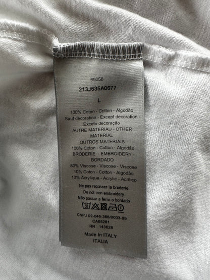 Dior White & Black Atelier Logo T-Shirt