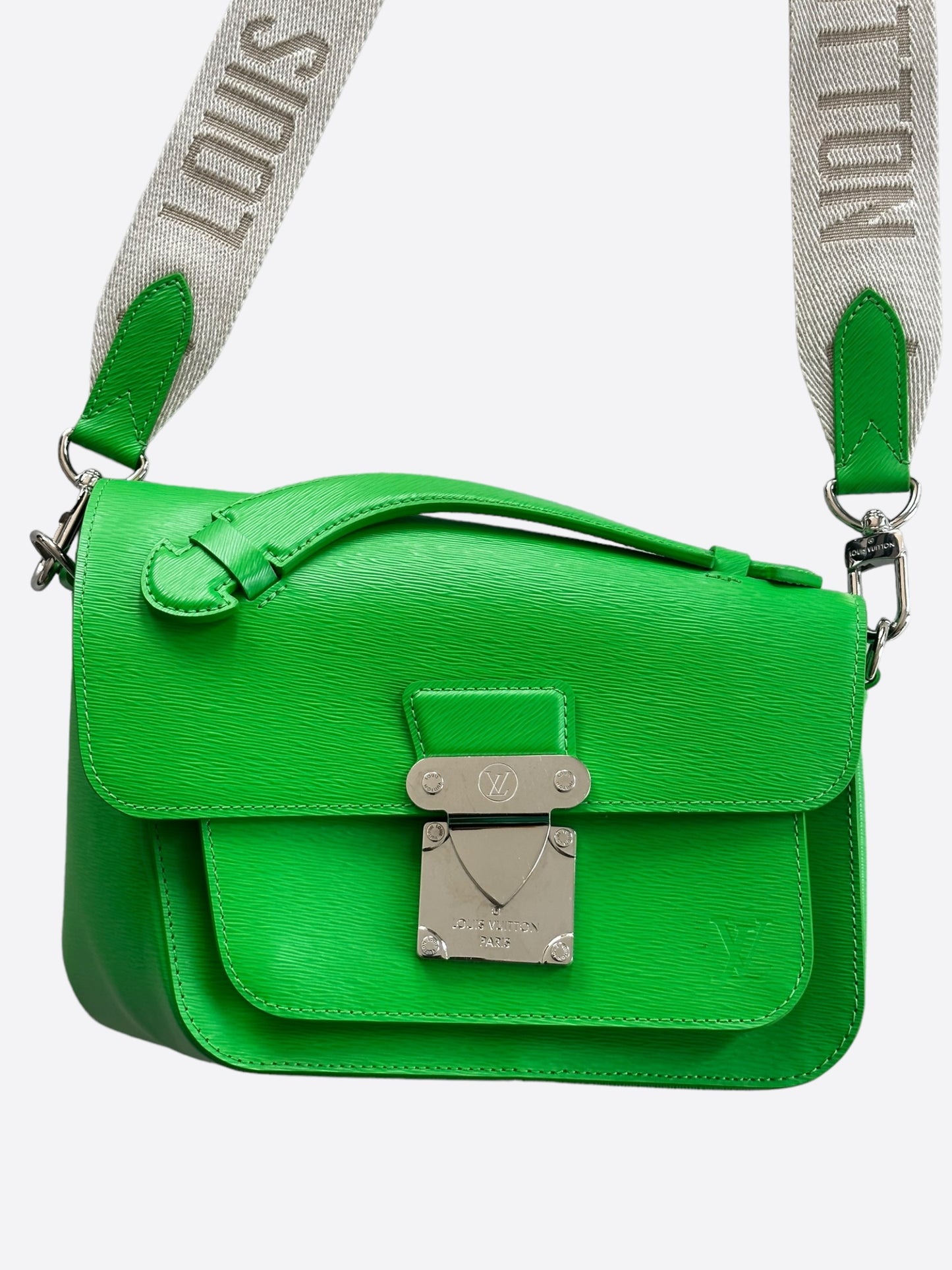 Louis Vuitton Green EPI Distorted Monceau Shoulder Bag