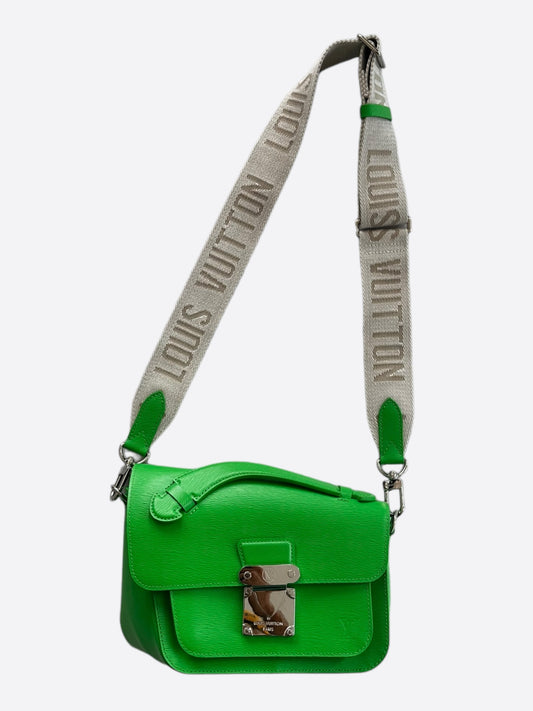 Louis Vuitton Green EPI Distorted Monceau Shoulder Bag