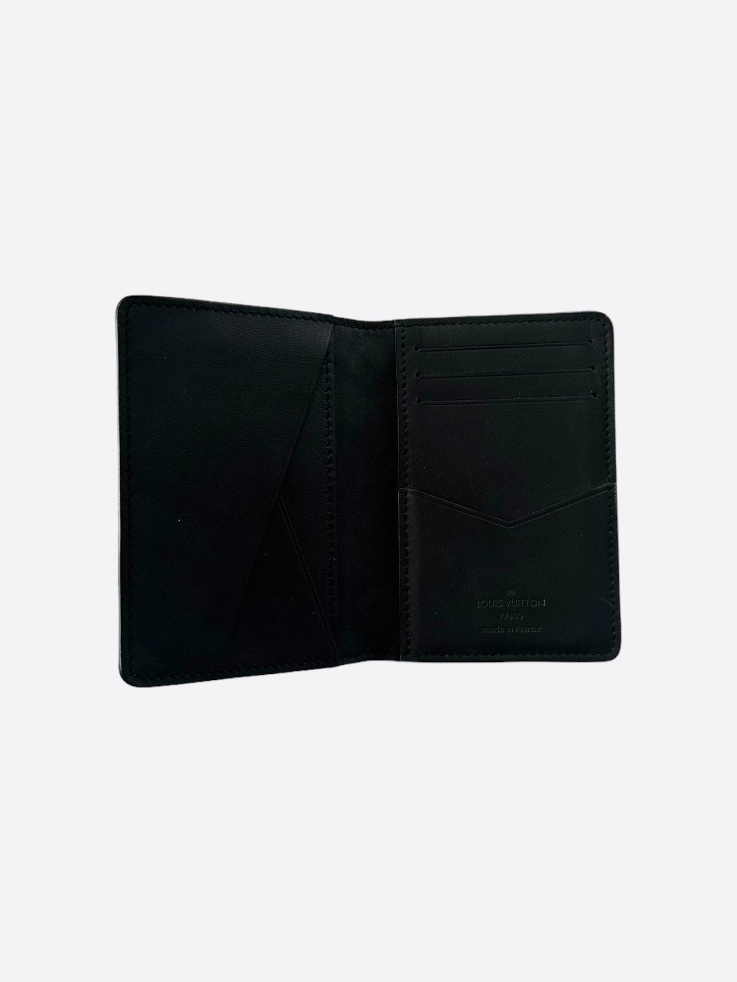 Louis Vuitton Black Shadow Monogram Pocket Organizer