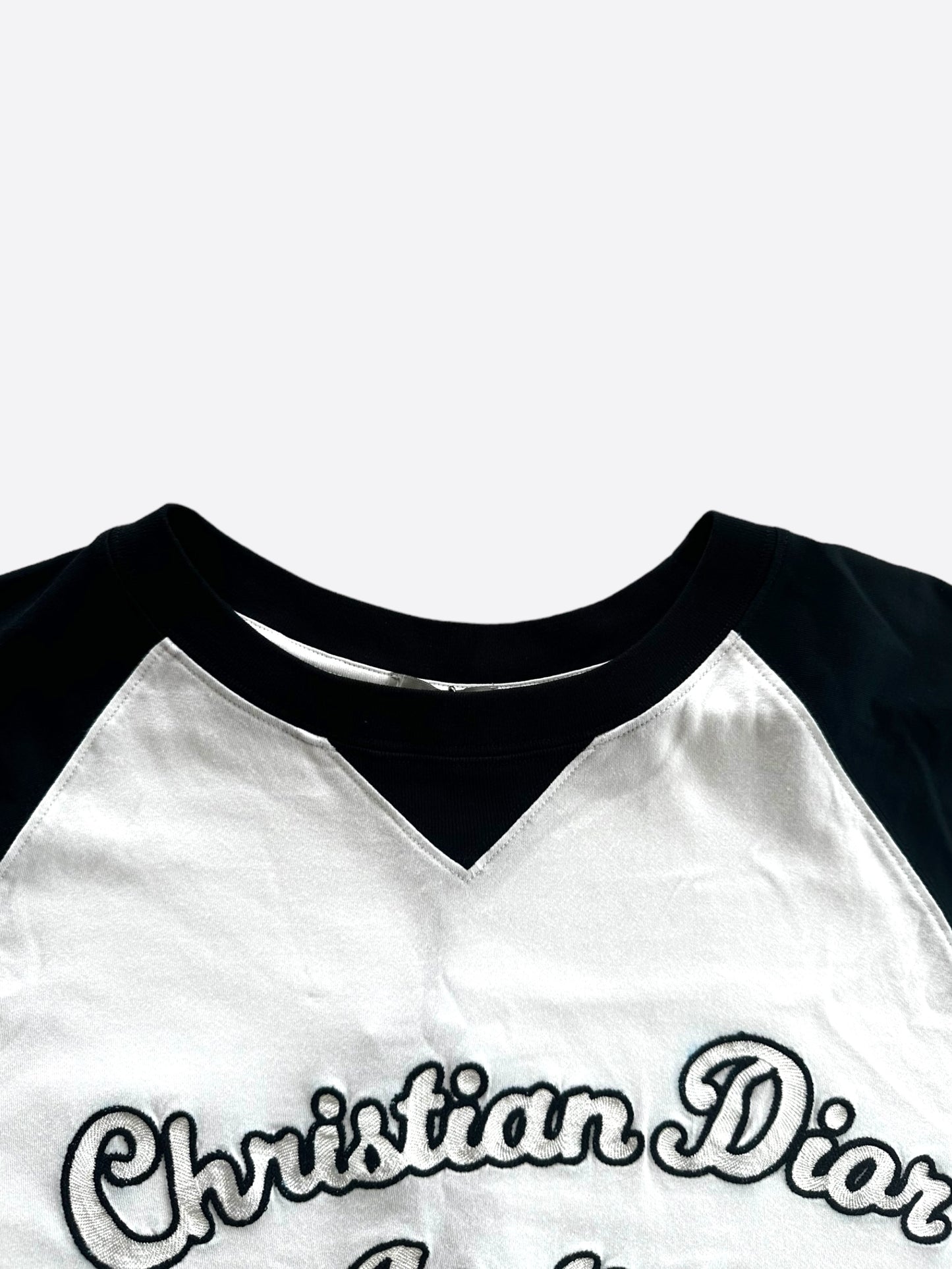 Dior White & Black Atelier Logo T-Shirt