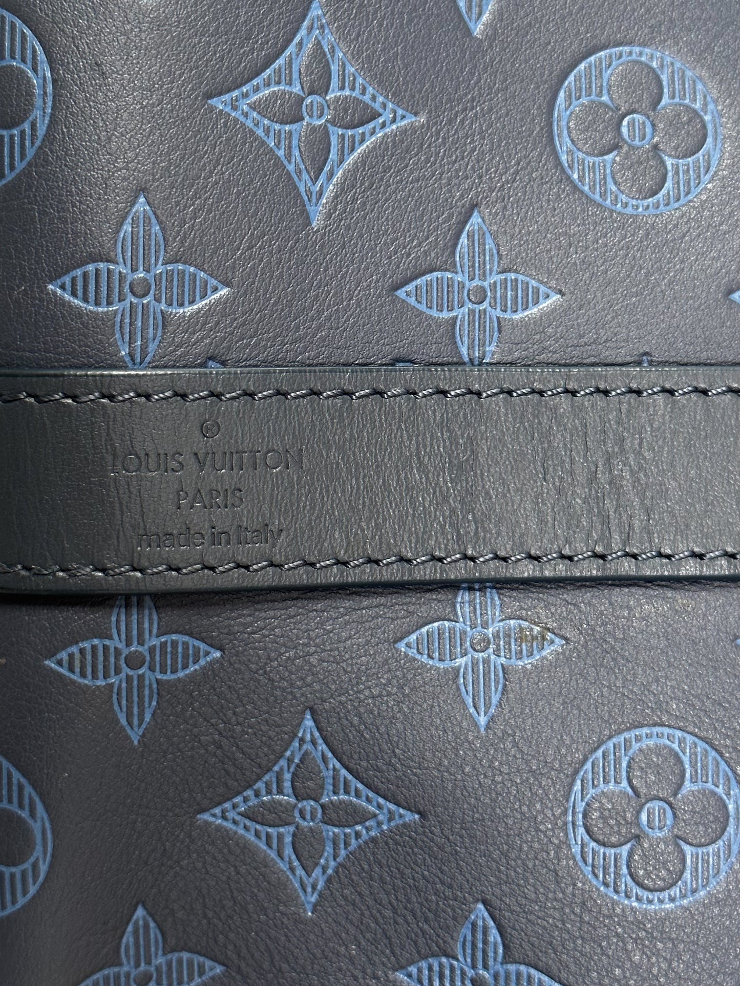 Louis Vuitton Blue Shadow Monogram Keepall 50