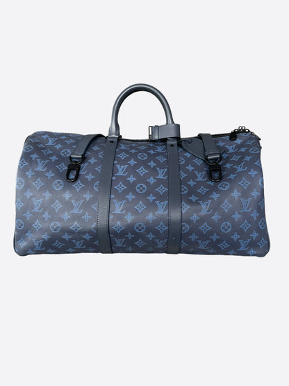 Louis Vuitton Blue Shadow Monogram Keepall 50