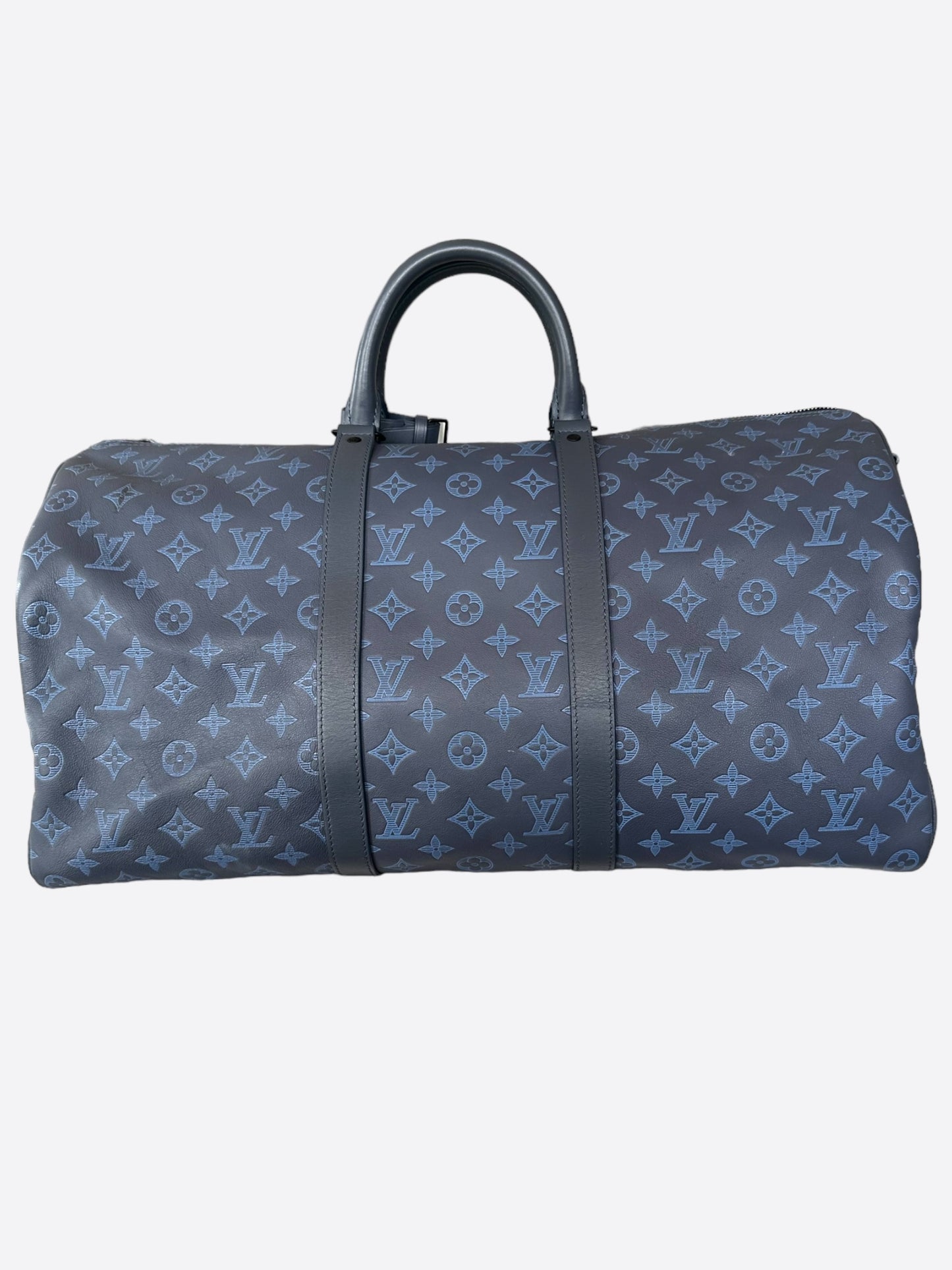 Louis Vuitton Blue Shadow Monogram Keepall 50