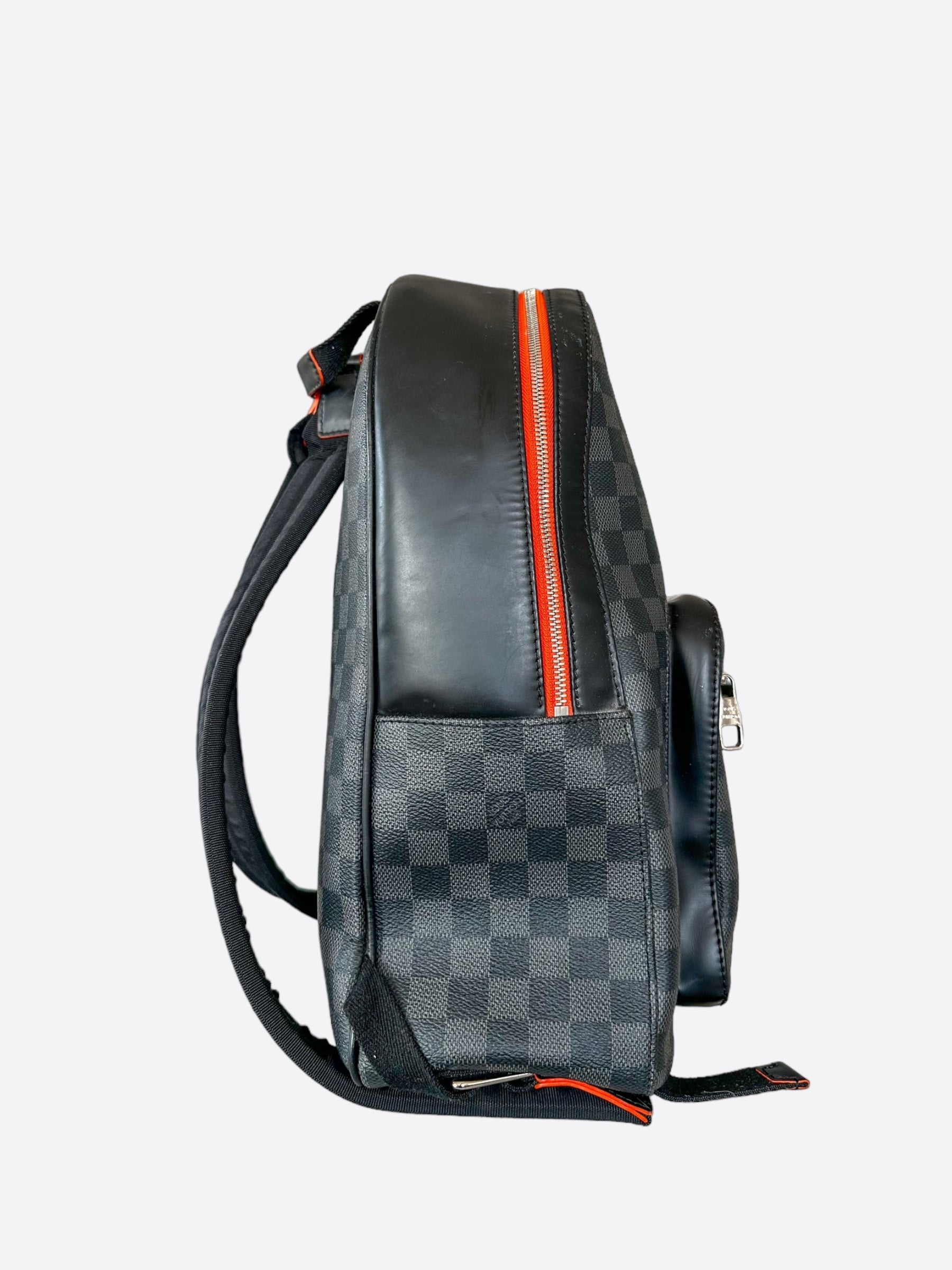 josh backpack louis vuitton price Louis Vuitton Damier Graphite & Orange Josh Backpack – Savonches