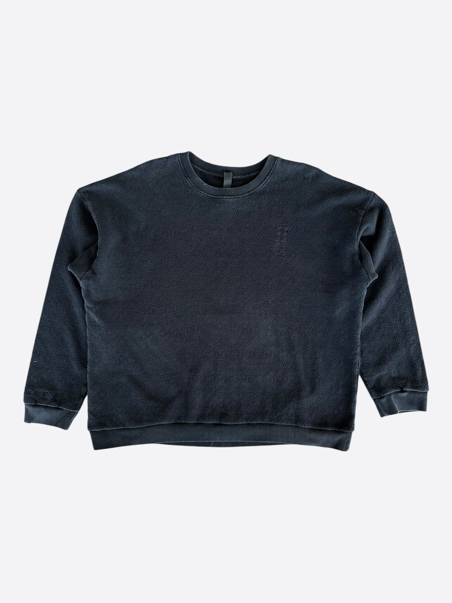 Chrome Hearts Black Cross Jacquard Embroidered Sweater