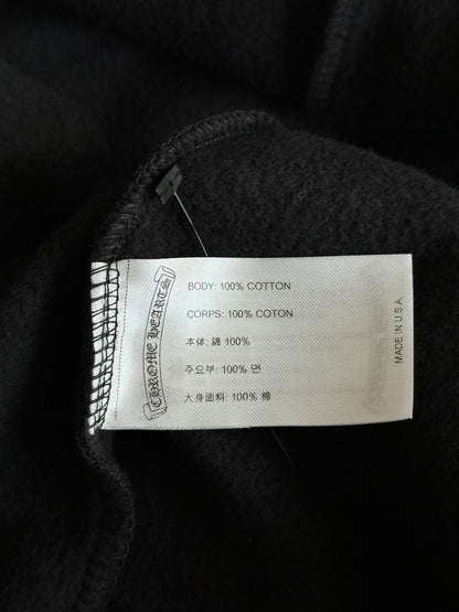 Chrome Hearts Black & Gold Glitter 1988 Script Logo Hoodie