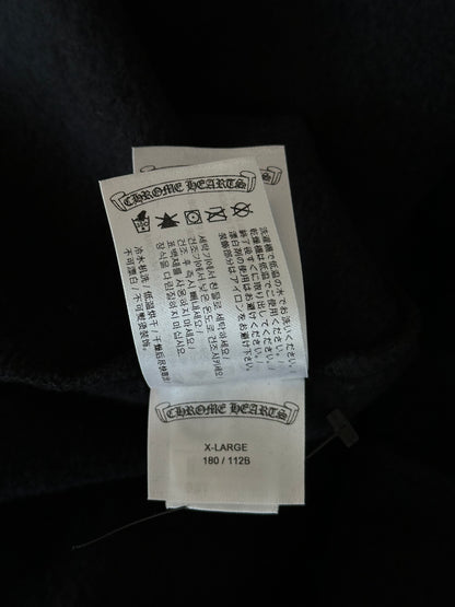 Chrome Hearts Black & Gold Glitter 1988 Script Logo Hoodie