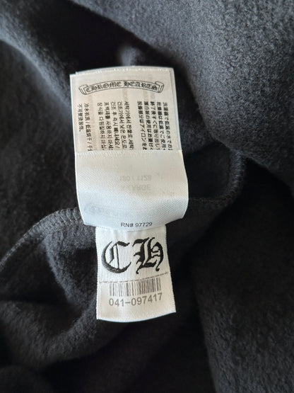 Chrome Hearts Black & Silver Script Logo Hoodie