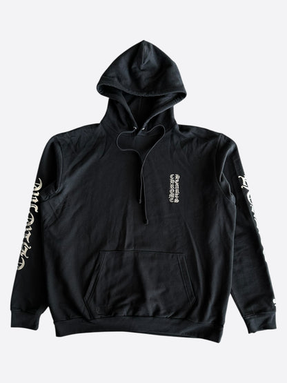 Chrome Hearts Black & Silver Script Logo Hoodie