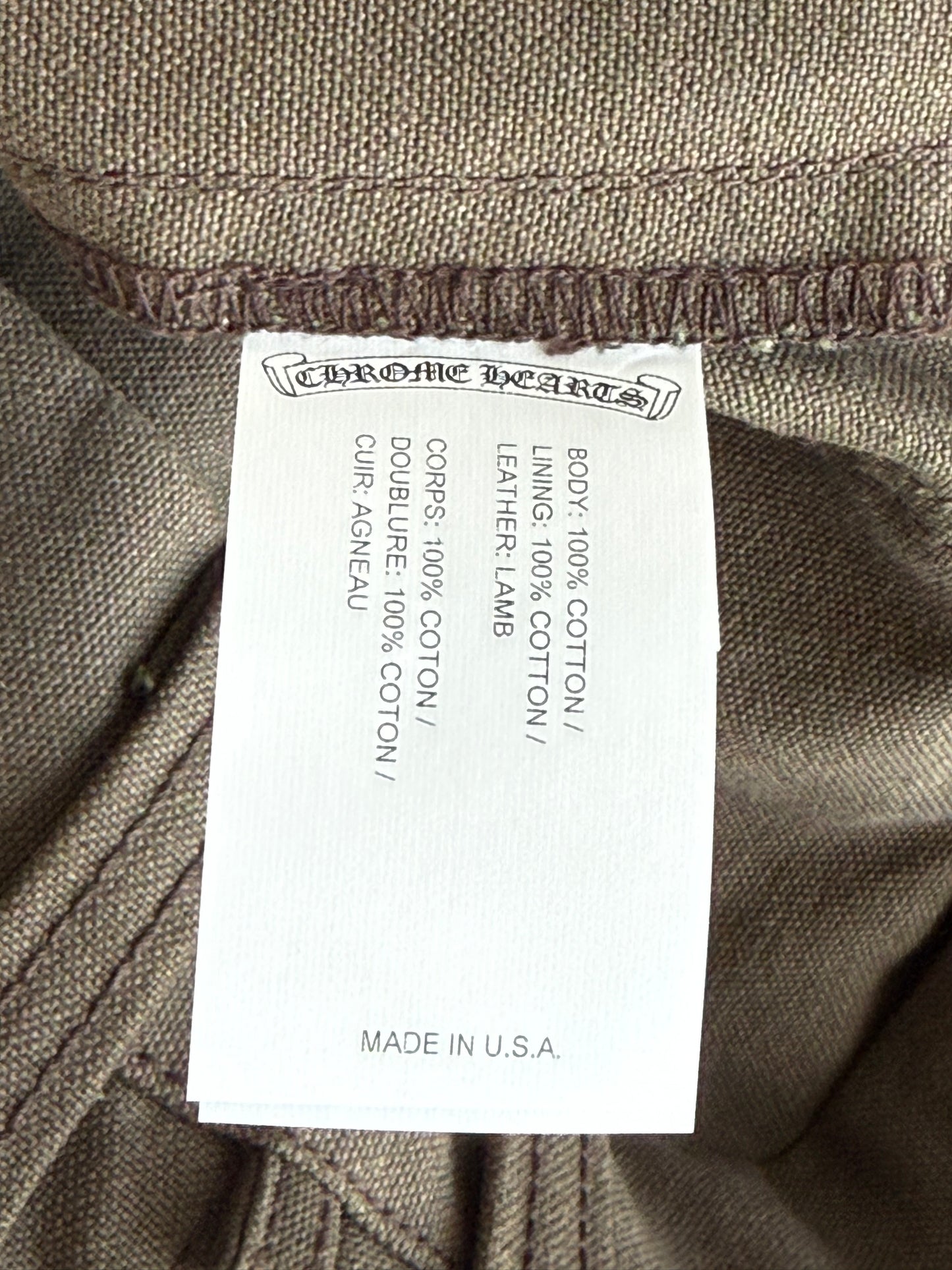 Chrome Hearts Brown & Black Cross Patch Carpenter Pants