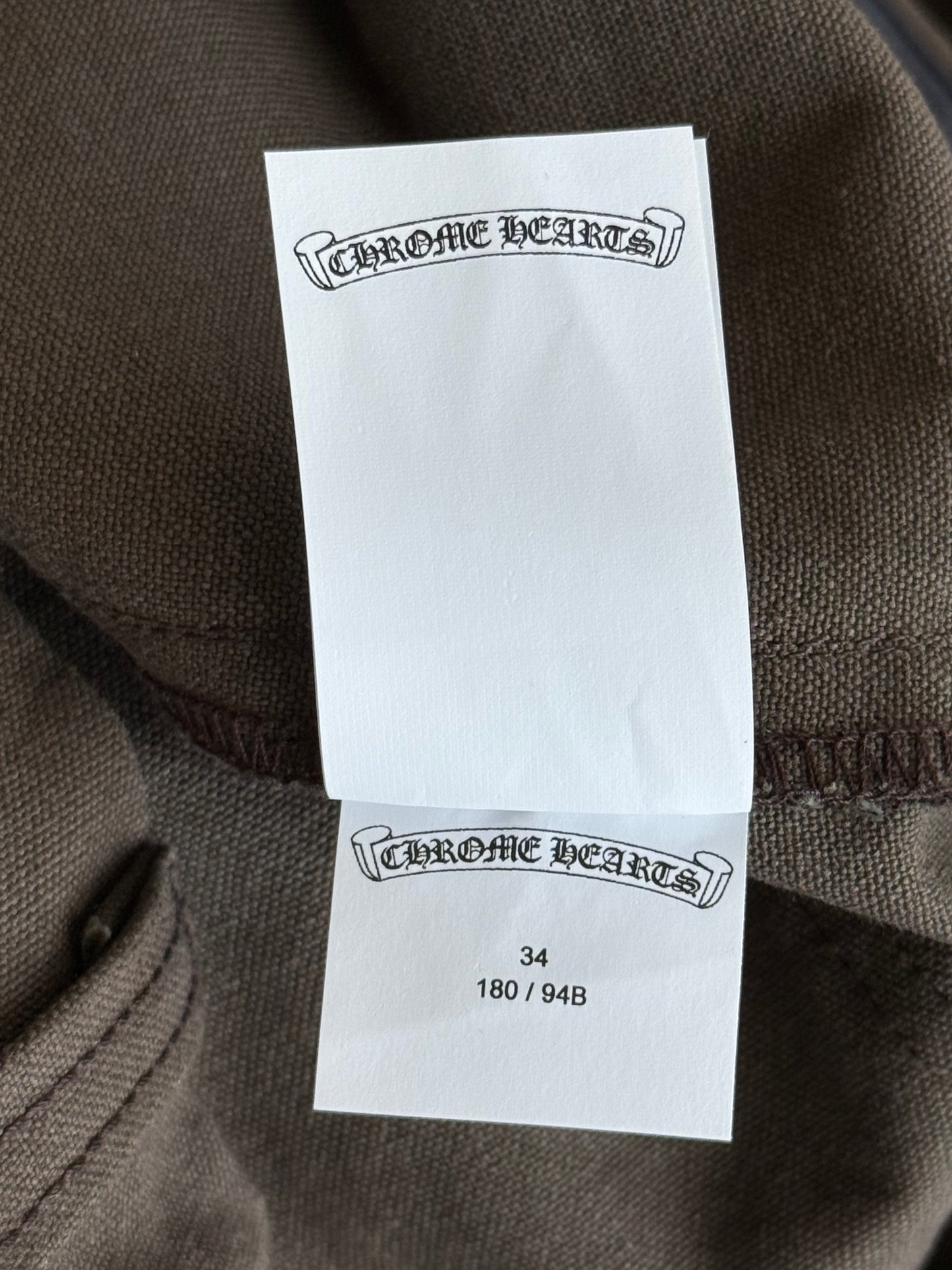 Chrome Hearts Brown & Black Cross Patch Carpenter Pants
