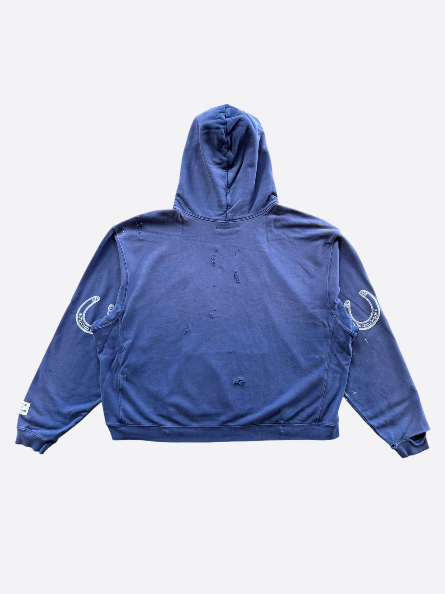 Gallery Dept Navy & White Chateau Ranch Paint Splatter Hoodie