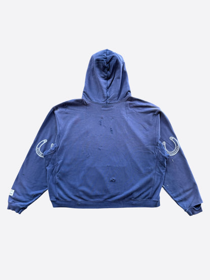 Gallery Dept Navy & White Chateau Ranch Paint Splatter Hoodie