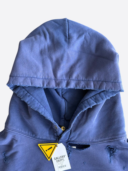 Gallery Dept Navy & White Chateau Ranch Paint Splatter Hoodie