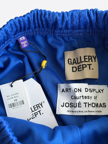 Gallery Dept Blue & White Logo Venice Court Shorts