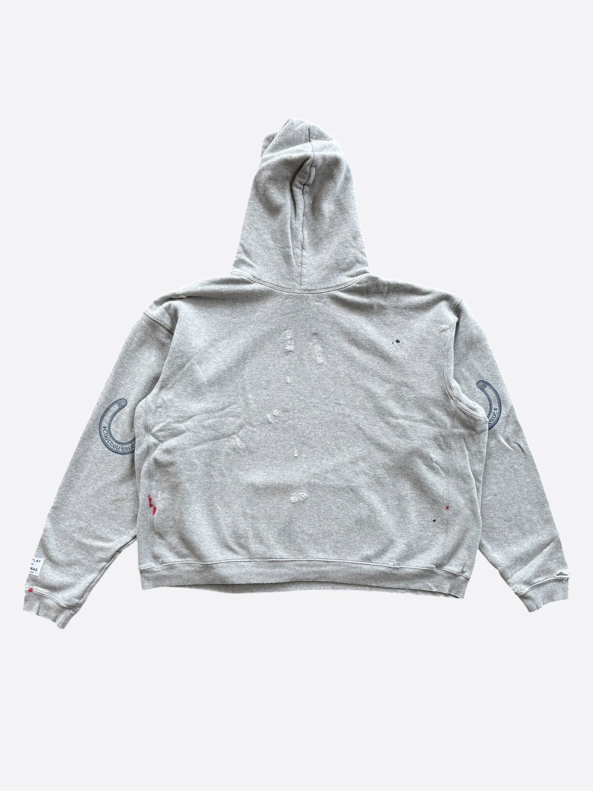Gallery Dept Grey Paint Splatter Chateau Ranch Logo Hoodie